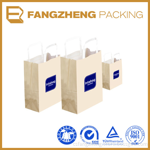 customized luxury kraft paper bag,shopping paper bag with logo print